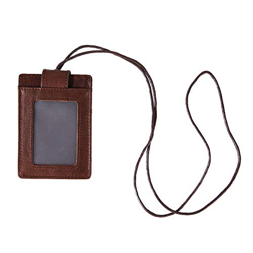Mtlavish RFID Blockierende Kreditkartenhalter mit Kuhpferdsmaterial und abnehmbaren Trägern ideal für den täglichen Gebrauch und die Sicherung der Karten brandneu mit Nähprozess (Kaffee) von Mtlavishness