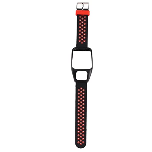 Mtlavish Smartwatch Band Dual Color Silicon Armbanduhr mit Stiftschnalle ideal zum Personalisieren Ihres Runner3 und Abenteurer Smartwatches während des Trainings oder täglich (Schwarz) von Mtlavishness