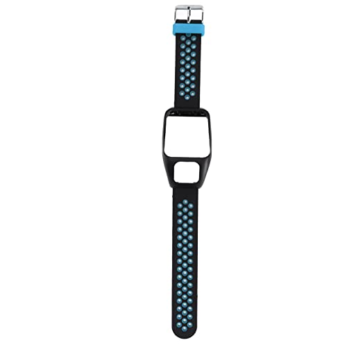 Mtlavish Smartwatch Band Dual Color Silicon Armbanduhr mit Stiftschnalle ideal zum Personalisieren Ihres Runner3 und Abenteurer Smartwatches während des Trainings oder täglich (Schwarzblau) von Mtlavishness