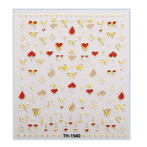 1 Sheet Spring Festival Nails Kunstaufkleber Für Frauen Und Mädchen Traditionelle Chinesische Designs Frühling Festival Nägel Aufkleber Valentinstag Nagel von Mtucegi