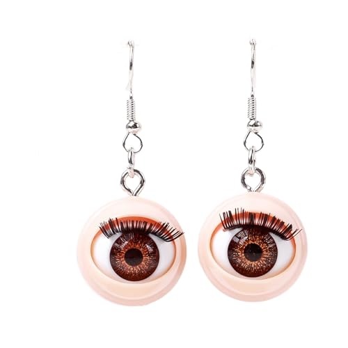 Edgy Doll Eye Acrylohrringe Punk Inspirierte Leichte Schmuck Gothic Grunge Ohrzubehör Für Konzerte Und Alltäglicher Robuster Acryl Augenohrringe von Mtucegi