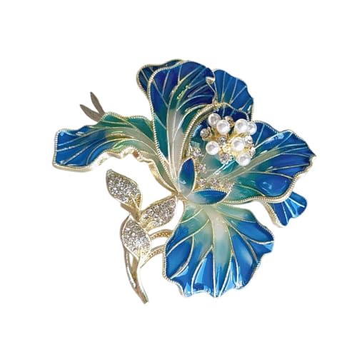Elegante Blumenbrosche Raffinierte Strassstiftstiftlegierstextur Kleidung Juwely Geeignet Für Mode Frauen Präsentieren Legierungsnadel von Mtucegi