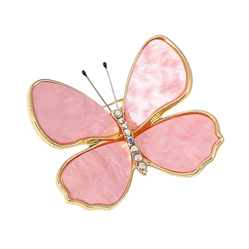 Elegante Schmetterlingsbrosche Mit Funkelnden Strasssteinen Für Frauen Mit Hochzeitsfeier Accessoires Sturdy Legierung Design Elegant Kristall Schmetterling Brosche von Mtucegi