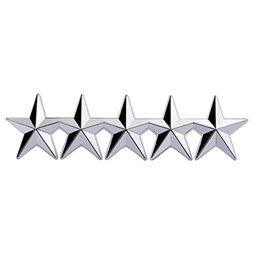 Fünfzackiger Stern Revers Pin Kragen Brosche Abzeichen Damen Herren Stern Metall Abzeichen Clip Metall Fünfzackiger Abzeichen Schmuck Kostüm Dekorationen, D, Wie beschrieben von Mtucegi