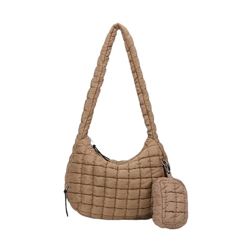 Gesteppte Puffer Crossbody Tasche Für Frauen Große Kapazität Leicht Gepolstertem Unterarm Umhängetasche Mit Kleinen Reißverschlechterbeteiligung Mit Gesteppter Schulter von Mtucegi