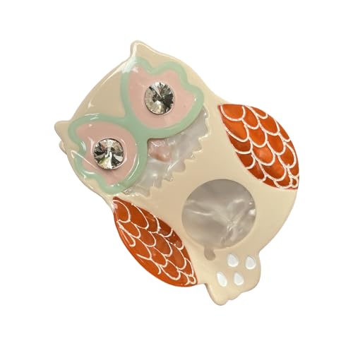 Haarklammer mit Cartoon-Motiv für Teenager, Frauen, Eulenklammer, Haarstyling-Werkzeug, Pferdeschwanz-Halter, Haarschmuck von Mtucegi