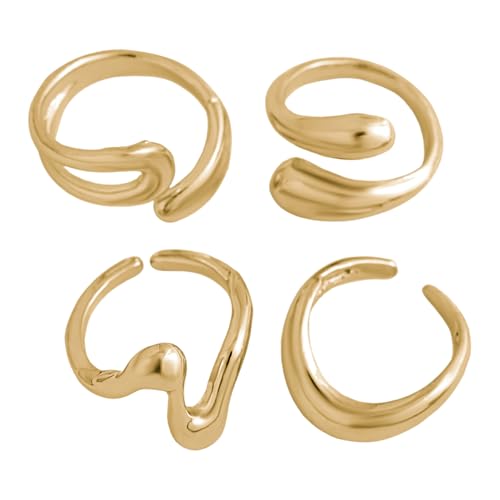 Mehrzweck Patchwork Form Ringe Gothics Styles Tragbares Accessoire Für Männer Und Frauen Stilvolle Outfits Partygeschenke von Mtucegi