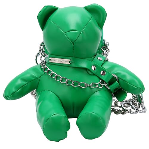 Mode Kleine Crossbody Tasche Mit Weicher Innerer Futter PU Leder Niedlichen Bären Form Telefon Geldbeutel Schulterhandtasche Mit Kette von Mtucegi