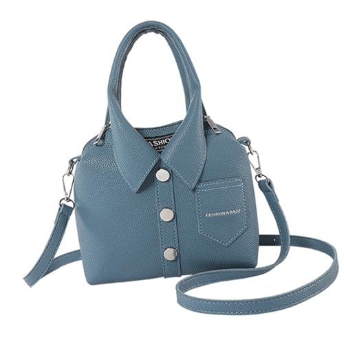 Mode PU Leder Hemd Form Crossbody Handtasche Mit Oberen Frauen Verstellbare Reißverschlüsse Reißverschluss Feste Farb Umhängetasche PU Leder Crossbody Tasche von Mtucegi