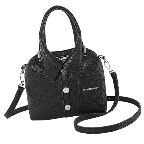 Mode PU Leder Hemd Form Crossbody Handtasche Mit Oberen Frauen Verstellbare Reißverschlüsse Reißverschluss Feste Farb Umhängetasche PU Leder Crossbody Tasche von Mtucegi