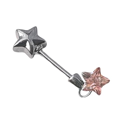Modische Sternstab-Zirkonia-Ohrstecker mit leichtem und bequemem Design für den täglichen Gebrauch von Mtucegi