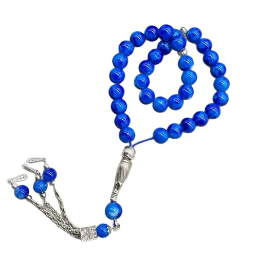 Mtucegi Elegante Keramikglas Rosenkranz Halskette 33 Perlen Perlen Handchain Religiöse Handgelenk Accessoire Für Tägliche Verschleiß Und Gebet Leichte Bequeme Handgelenkperlen von Mtucegi