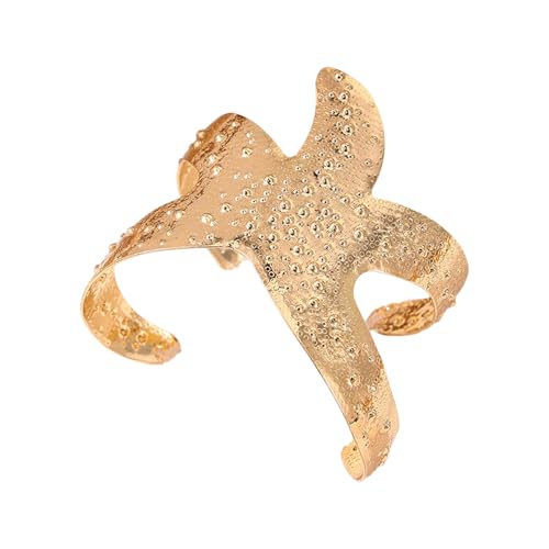 Mtucegi Elegantes Frauenstärfisch Armband Goldton Tragbares Accessoire Für Strandferien Und Alltägliche Freizeitkleidung von Mtucegi