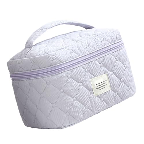 Mtucegi Gesteppte Baumwollkosmetikbeutel Große Kapazität Make Up Beutel Reisen Toilettenbeutel Mit Für Frauen Reisen Toilettenorganisator von Mtucegi