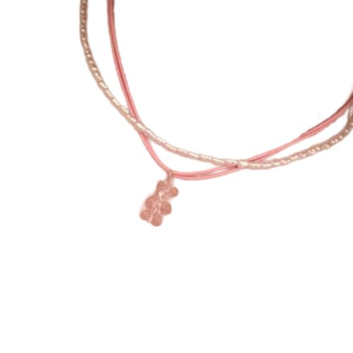 Mtucegi Modische Quasten-Halskette mit Kunstperlen und Legierungsmaterialien für Damen-Outfits, Perlen-Halskette, Einheitsgröße, Wie beschrieben, Wie beschrieben von Mtucegi