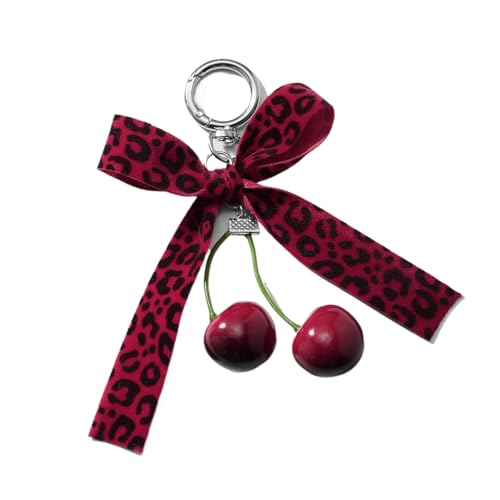 Mtucegi Stylish Love Cherrys Anhänger Bowknot Keychain Accessor von Mtucegi