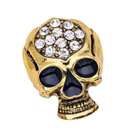 Mysteriöser Schädelbroschen Legierung Gothisches Accessoire Sichere Schließung Frauen Modeschmuck Vielseitige Design Einzigartige Designs Brosche Brosche von Mtucegi