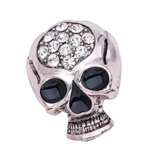 Mysteriöser Schädelbroschen Legierung Gothisches Accessoire Sichere Schließung Frauen Modeschmuck Vielseitige Design Einzigartige Designs Brosche Brosche von Mtucegi
