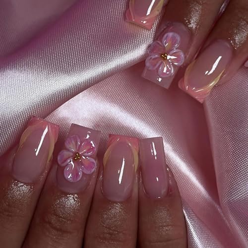 Quadratische Presse Auf Nägeln Gefälschte Klebstoffe Künstliche Acryl 12 Größe 24PCS Stick Für Frauen Design Falsch Nagel von Mtucegi
