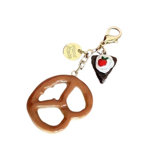 Realistische Schokoladen Brezel Brotstile Münze Geldbeutel Anhänger Mode Bags Accesores Für Tägliche Essentials von Mtucegi