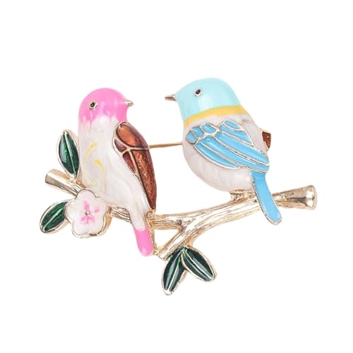 Verspielte Emaillierte Vogelständer Auf Der Branch Brosche Koreanische Stile Modie Animaljewelry Kleidung Accessoire Für Frauen Geschenk Vielseitiger Brosche Für Outfits von Mtucegi