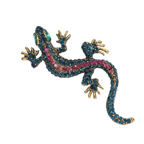 Vintage Lizards Brosche Retro Reptilien Pin Für Männer Und Frauen Robuste Legierungsschmuck Kreatives Tierdesign Für Lässige Formelle Outfits Kreatives Echsenbrooch Design Design von Mtucegi