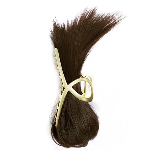 Zarte synthetische Haarklammer-Haarverlängerung, Kunstfaser-Haarteile, Friseur-Haarnadel für die Arbeit und den täglichen Gebrauch von Mtucegi