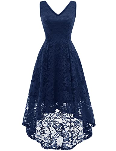 MuaDress Konfirmationskleider Party Kleid Damen Abendkleider Elegant Jugendweihe Kleider Cocktailkleid Marine M von MuaDress