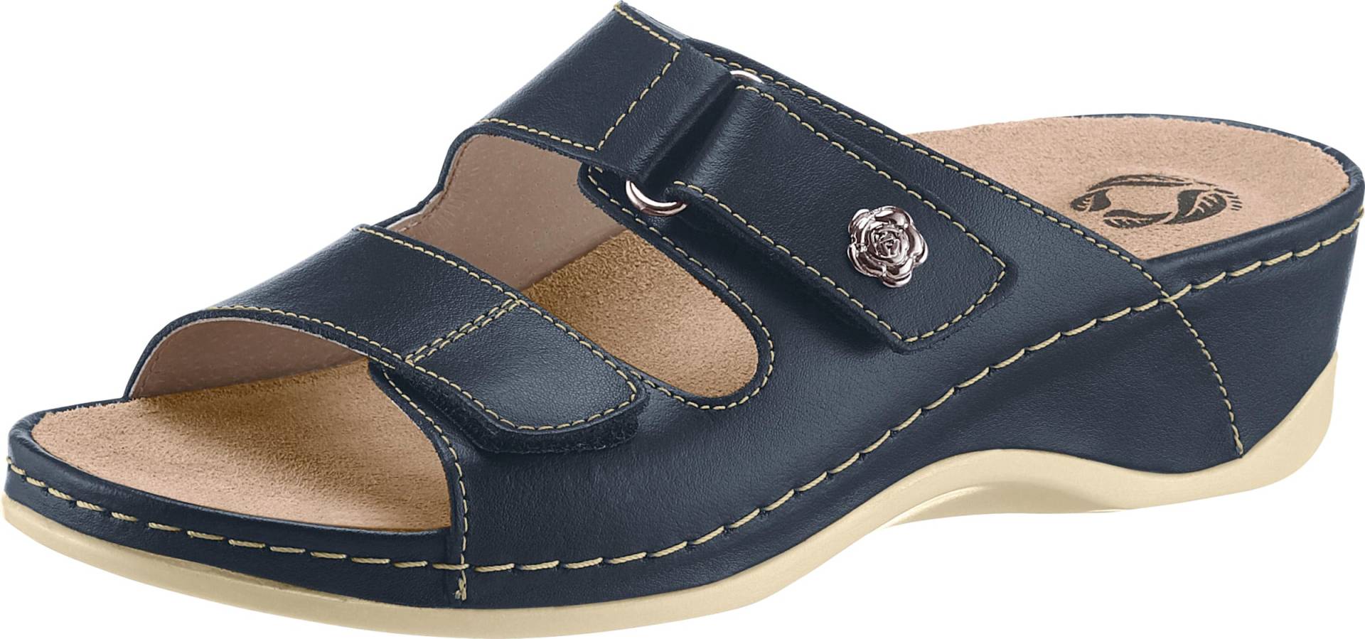 Sieh an! Damen Pantolette marine von Mubb