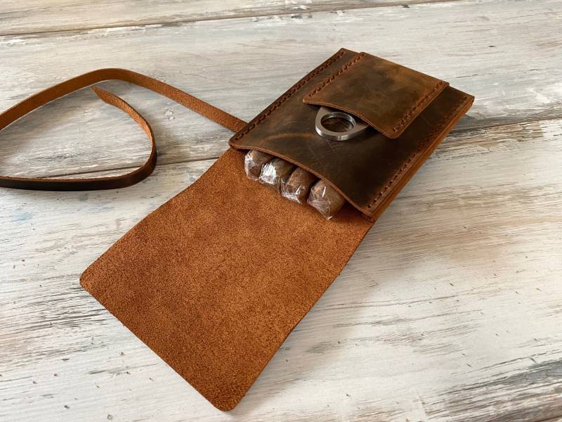 Braun Leder Zigarren Etui Rustikal Zigarrenschachtel Zigarrenrolle Braun Leder Zigarren Etui Rustikal Zigarrenschachtel Zigarrenrolle von MubudoDesign
