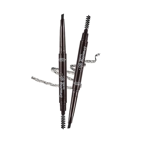 Augenbrauenstift, Doppelseitiger Augenbrauenstift Mit Einfachem Make-Up-Werkzeug – NatüRliches Und Langlebiges Augenbrauen-TöNungswerkzeug FüR Make-Up-KüNstler (Grey) von Mucee