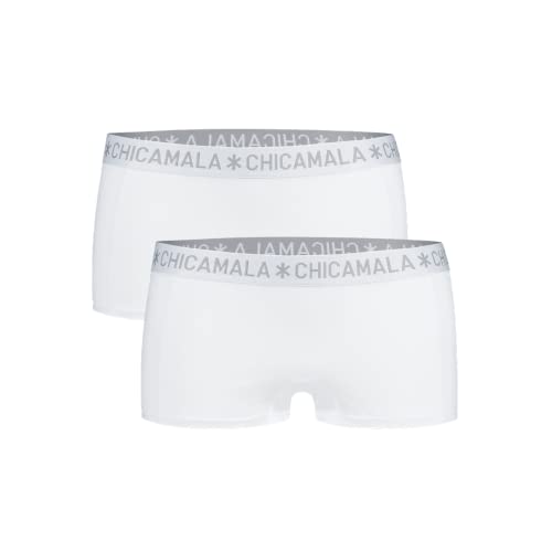 Chicamala - Dames - 2-Pack Basic Boxershorts - Wit - S von Muchachomalo