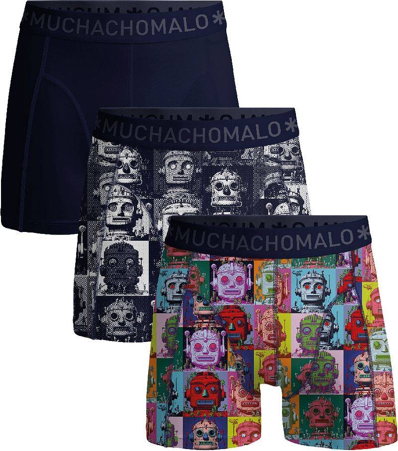 Muchachomalo Boxershorts 3er-Pack Robot Heads - Größe XL von Muchachomalo