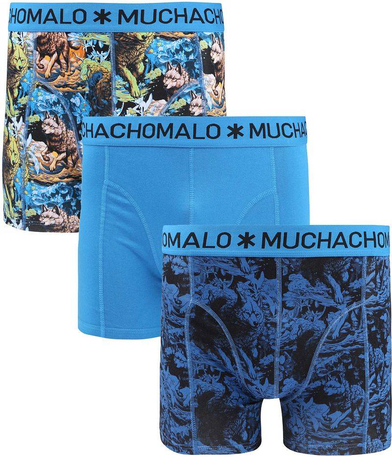 Muchachomalo Boxershorts 3er-Pack Wolfy - Größe S von Muchachomalo