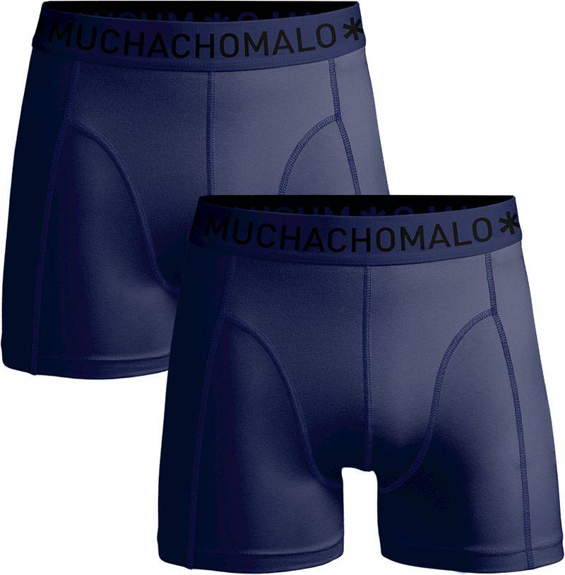 Muchachomalo Boxershorts Microfiber 2er-Pack Navy - Größe XXL von Muchachomalo