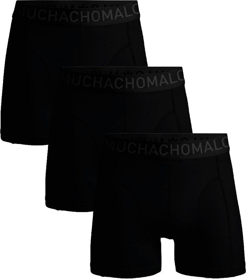 Muchachomalo Boxershorts Microfiber 3er-Pack Schwarz 31 - Größe XXL von Muchachomalo