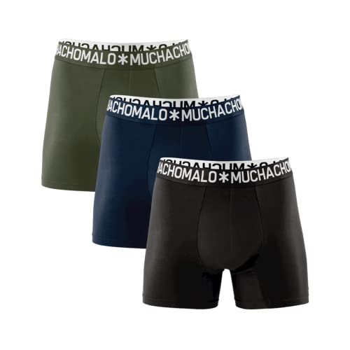 Muchachomalo - Heren - 3-pack Light Boxershorts Navy - Groen - S von Muchachomalo