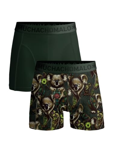 Muchachomalo Herren Boxershorts, Baumwoll Herrenunterwäsche, Multipack 2er Pack, Boxershorts mit Print, Klassische Passform, mit elastischem Bund von Muchachomalo