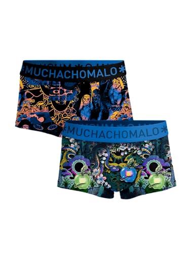 Muchachomalo Herren Boxershorts, Baumwoll Herrenunterwäsche, Multipack 2er Pack, Boxershorts mit Print, Klassische Passform, mit elastischem Bund von Muchachomalo