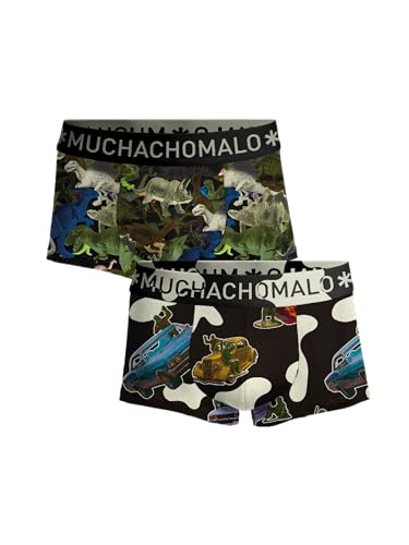 Muchachomalo Herren Boxershorts, Baumwoll Herrenunterwäsche, Multipack 2er Pack, Boxershorts mit Print, Klassische Passform, mit elastischem Bund von Muchachomalo