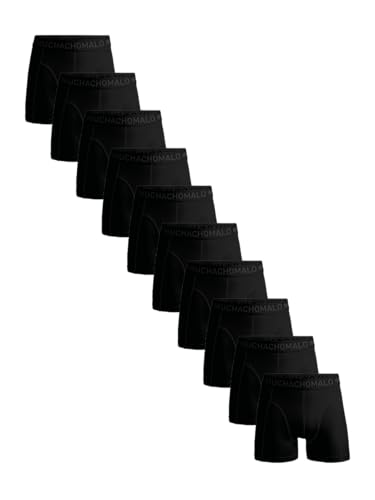 Muchachomalo Herren Boxershorts, Einfarbige Baumwoll Herrenunterwäsche, Multipack 10er Pack, Boxershorts Solid mit klassischer Passform, mit elastischem Bund von Muchachomalo