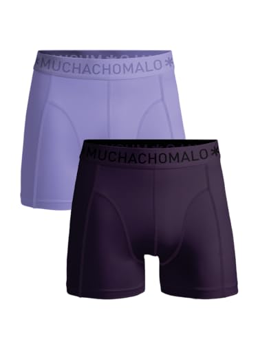 Muchachomalo Herren Boxershorts, Einfarbige Baumwoll Herrenunterwäsche, Multipack 2er Pack, Boxershorts Solid mit klassischer Passform, mit elastischem Bund von Muchachomalo
