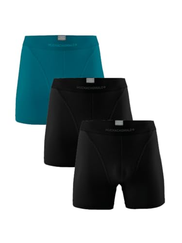 Muchachomalo Herren Boxershorts, Einfarbige Baumwoll Herrenunterwäsche, Multipack 3er Pack, Boxershorts Solid mit klassischer Passform, mit elastischem Bund von Muchachomalo