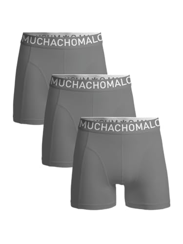 Muchachomalo Herren Boxershorts, Einfarbige Mikrofaser Herrenunterwäsche, Multipack 3er Pack, Boxershorts Solid mit klassischer Passform für Sport, mit elastischem Bund von Muchachomalo