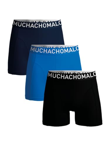 Muchachomalo Herren Boxershorts, Einfarbige Mikrofaser Herrenunterwäsche, Multipack 3er Pack, Boxershorts Solid mit klassischer Passform für Sport, mit elastischem Bund von Muchachomalo
