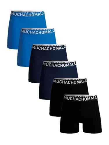 Muchachomalo Herren Boxershorts, Einfarbige Mikrofaser Herrenunterwäsche, Multipack 6er Pack, Boxershorts Solid mit klassischer Passform für Sport, mit elastischem Bund von Muchachomalo