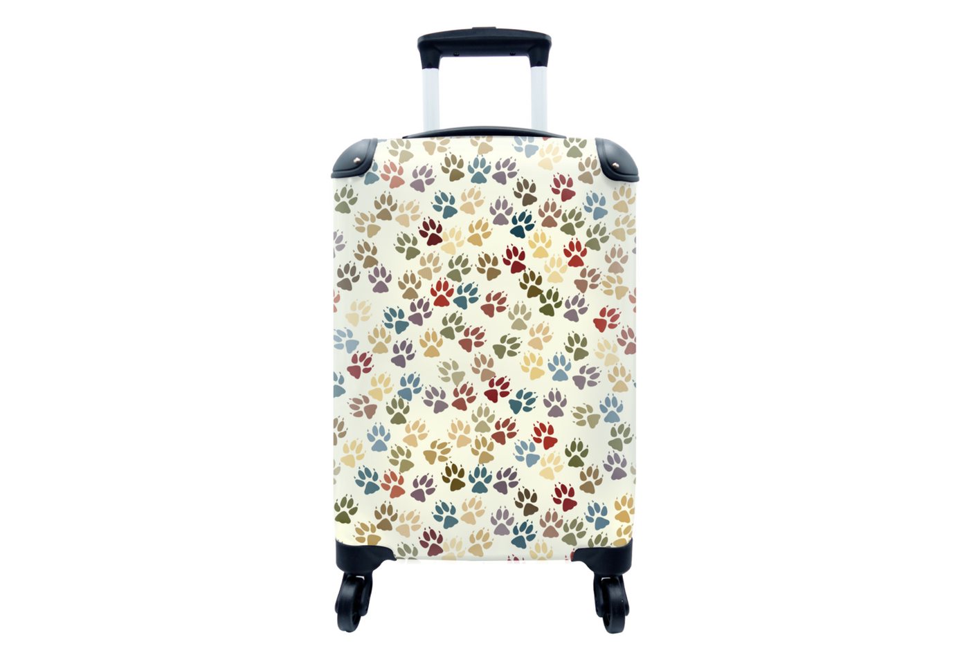 MuchoWow Handgepäckkoffer Muster - Hund - Pfoten - Jungen - Mädchen - Kinder - Kind, 4 Rollen, Reisetasche mit rollen, Handgepäck für Ferien, Trolley, Reisekoffer von MuchoWow