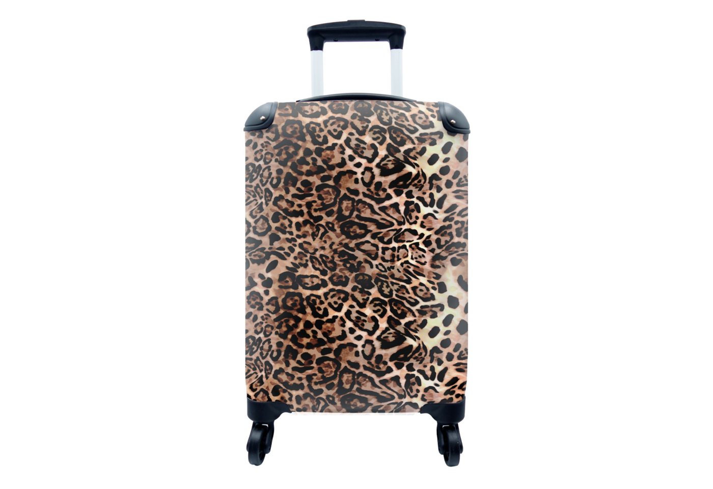 MuchoWow Handgepäckkoffer Tiermuster - Leopard - Design - Luxus, 4 Rollen, Reisetasche mit rollen, Handgepäck für Ferien, Trolley, Reisekoffer von MuchoWow