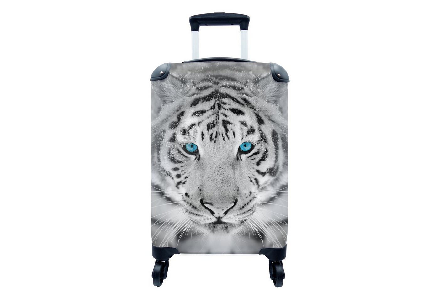 MuchoWow Handgepäckkoffer Tiger - Winter - Tiere, 4 Rollen, Reisetasche mit rollen, Handgepäck für Ferien, Trolley, Reisekoffer von MuchoWow