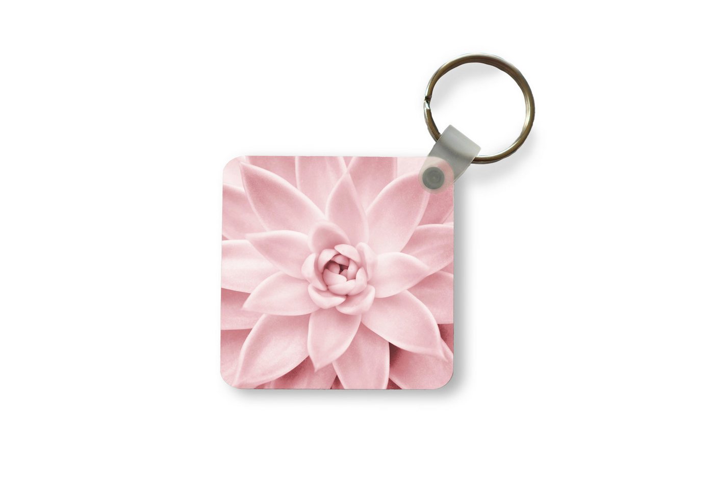 MuchoWow Schlüsselanhänger Blume - Rosa - Natur - Pflanze, Quadratisch, Accessoire Auto / Haus / Rucksack / Handtasche, 5x5 cm MuchoWow Schlüsselanhänger Blume - Rosa - Natur - Pflanze, Quadratisch, Accessoire Auto / Haus / Rucksack / Handtasche, 5x5 cm von MuchoWow